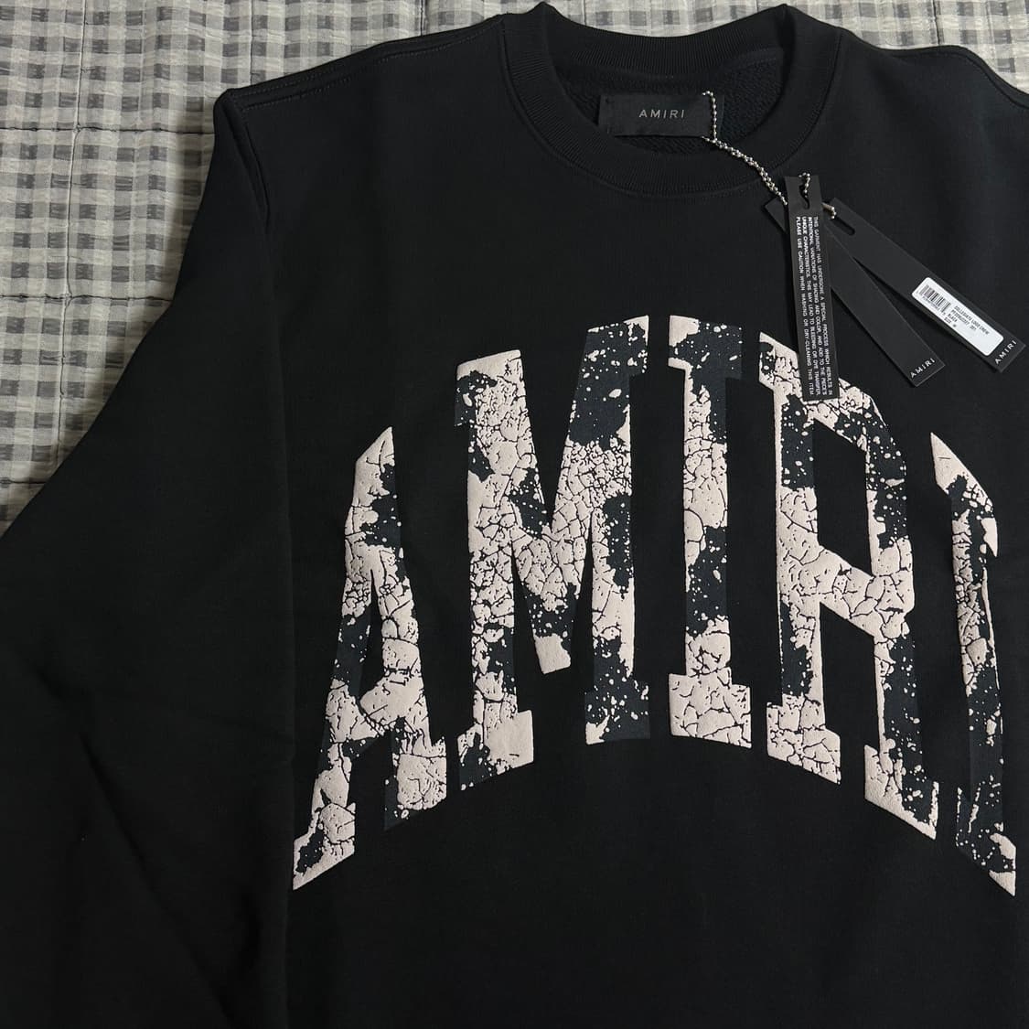 Amiri 아미리 로고 맨투맨 블랙  상품이미지3