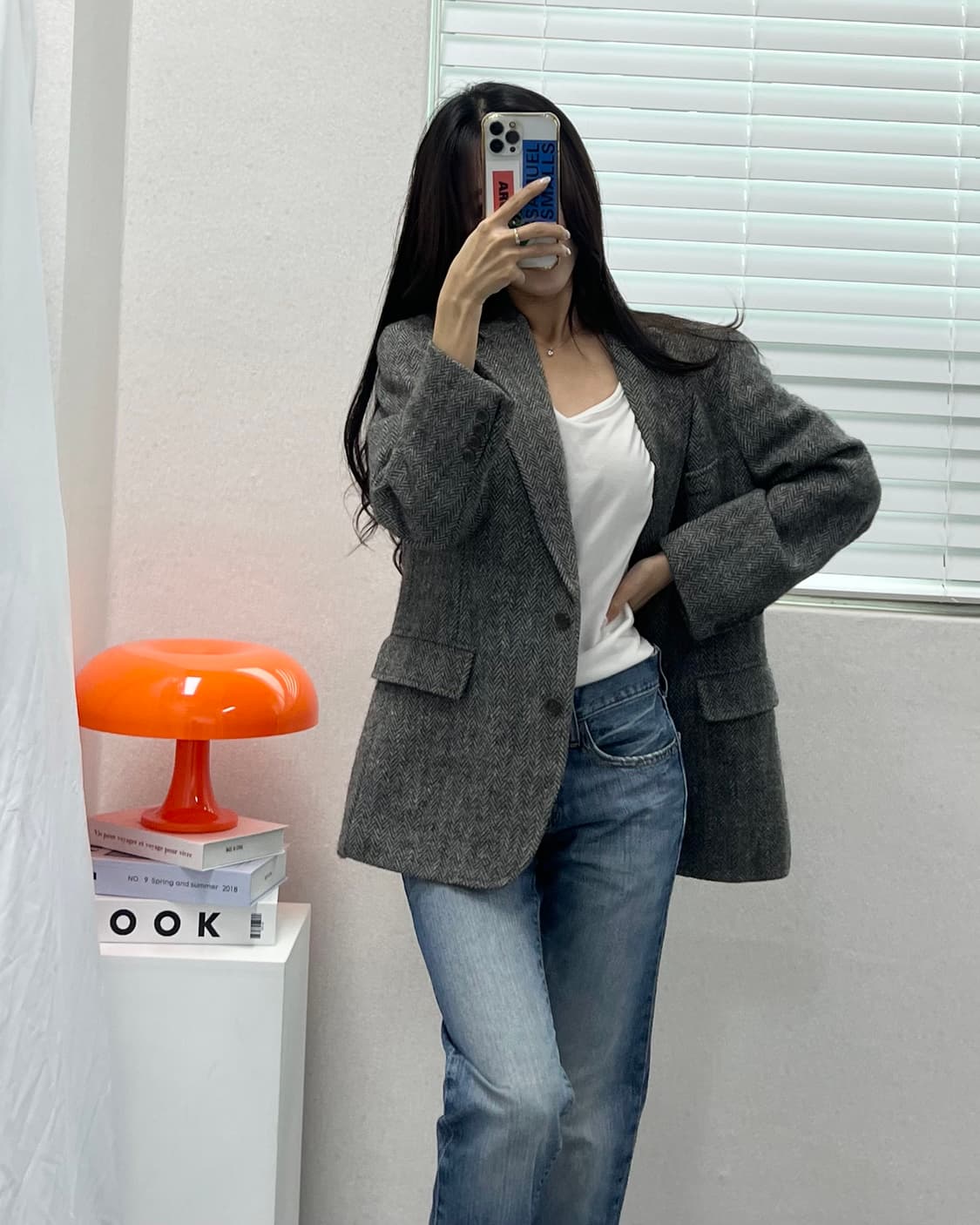 (S)90'S CHAPS 울 블레이져-M1385 상품이미지10