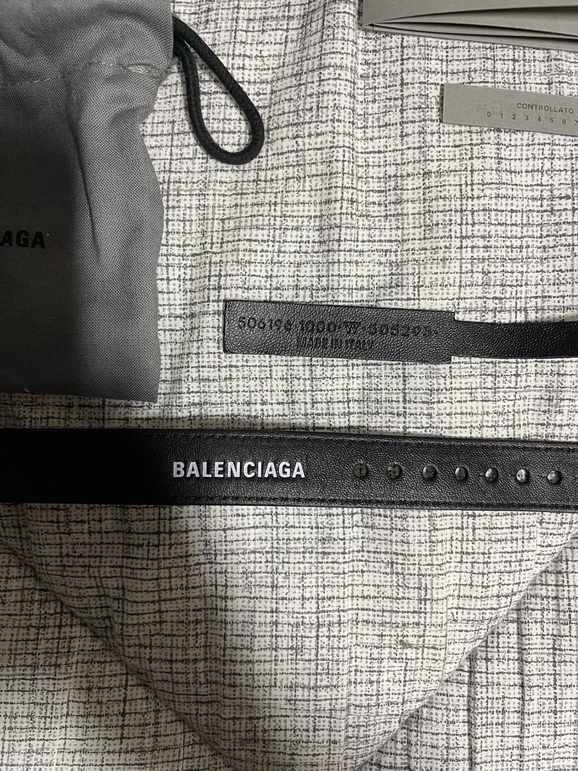 발렌시아가 로고레더 브레이슬릿 상품이미지2