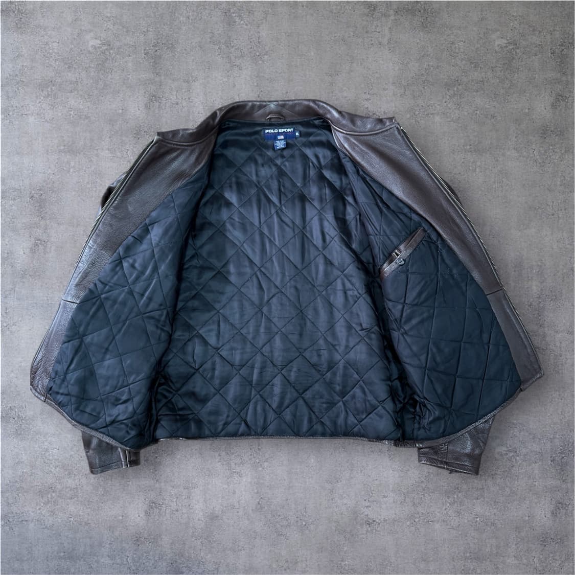 90s Polo sport 레더자켓 XL 상품이미지5