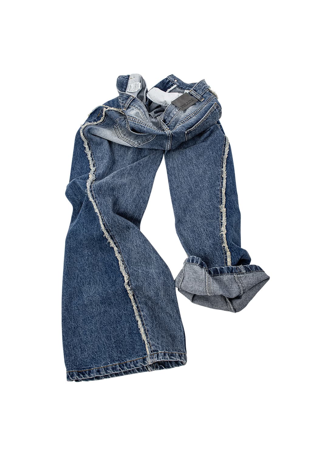 우알롱 멜로우 워싱 와이드 데님 상품이미지2