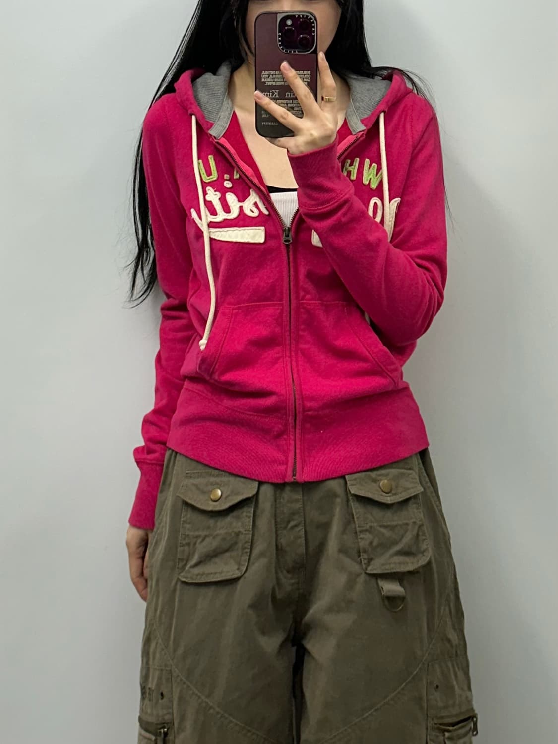 후아유 y2k 와투케 후드집업 상품이미지1