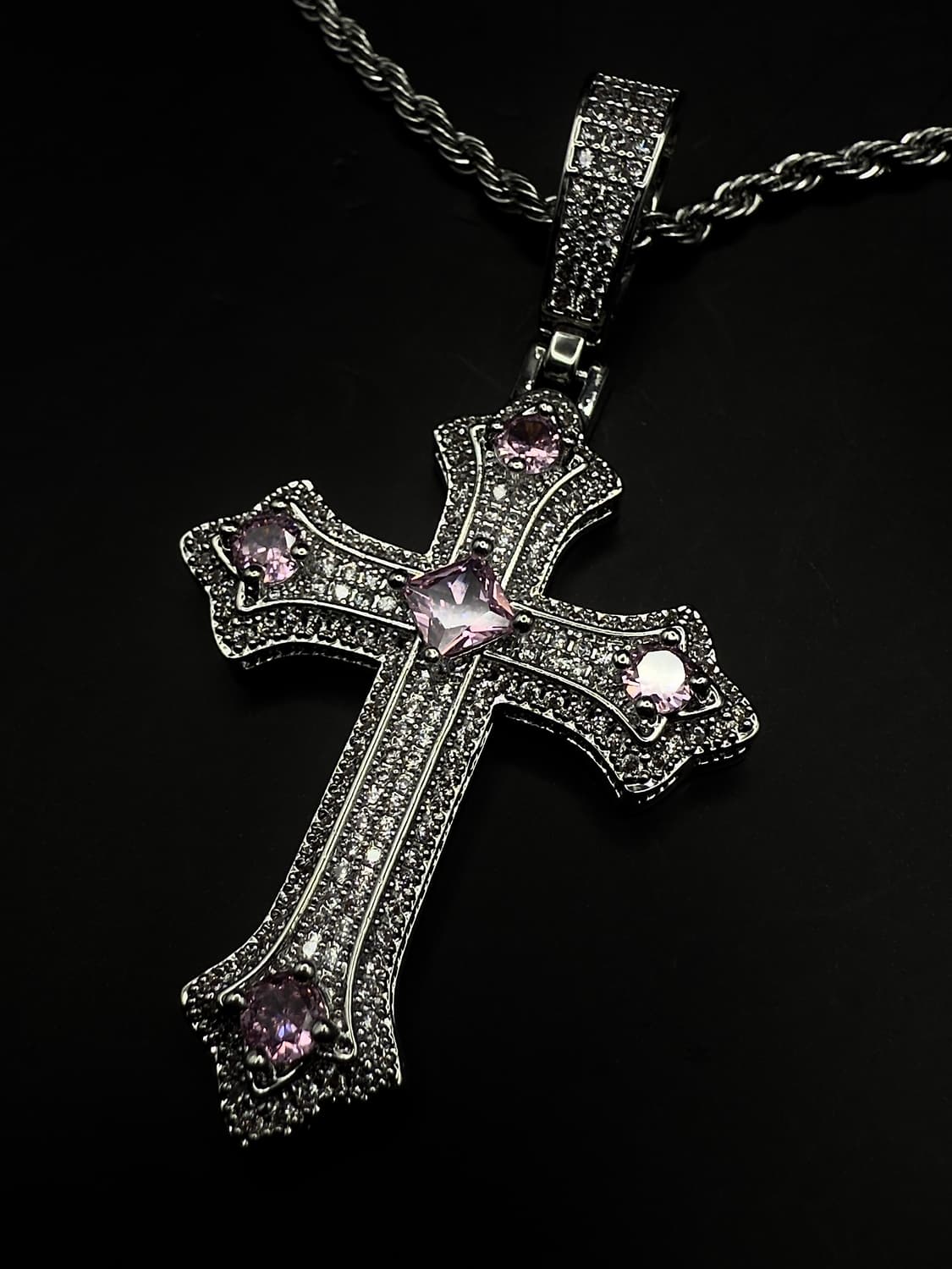 pcr053 Pink the cross necklace 상품이미지2