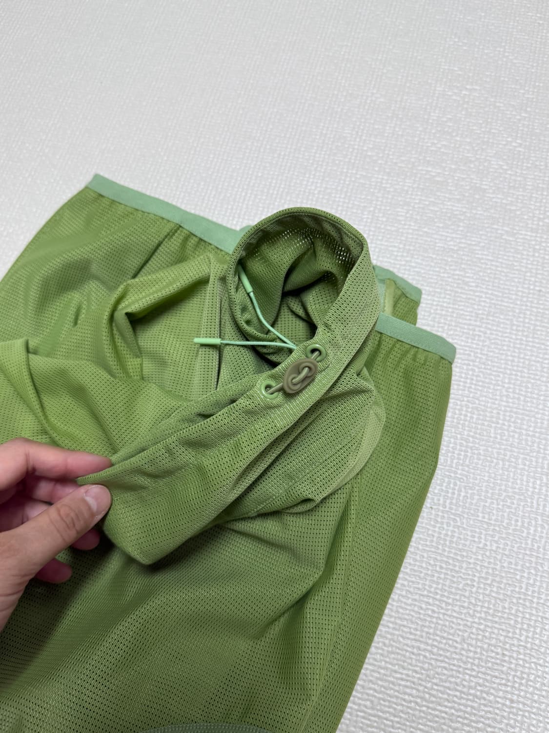 플리마켓🔥 산산기어 메쉬 자켓 그린 24ss 상품이미지3