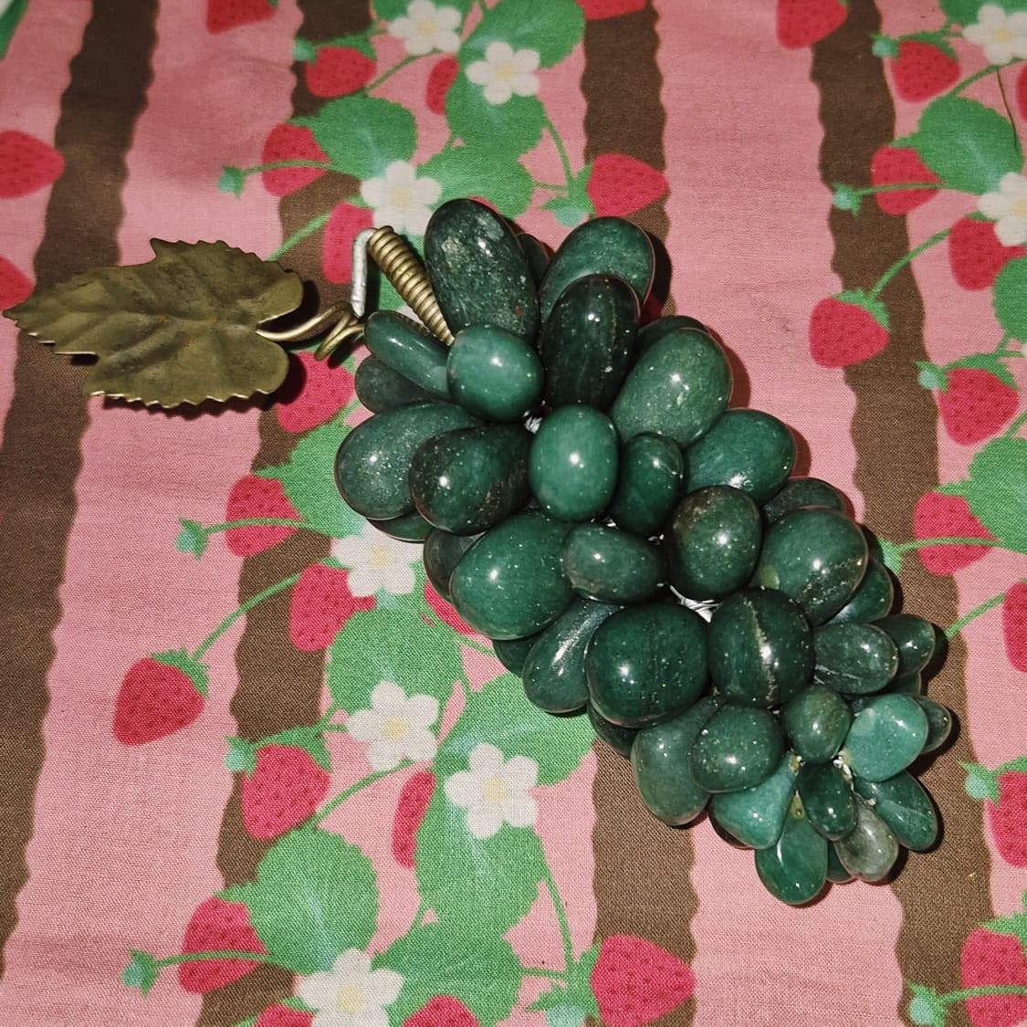 70s 브라질 아벤츄린 천연석 포도 오브제 상품이미지5