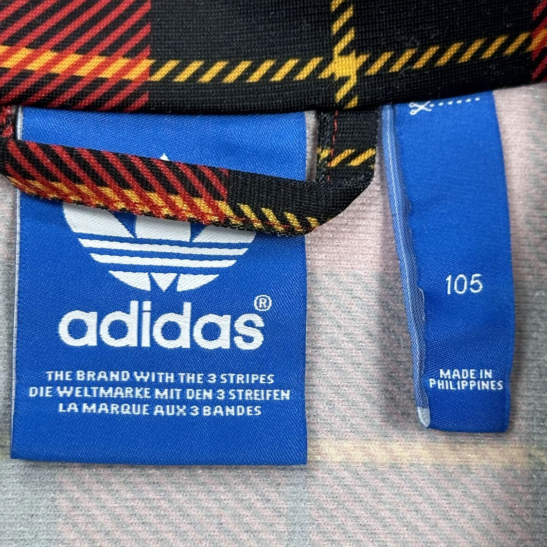 아디다스 파이어버드 타탄체크 트랙탑 져지 (XL) 상품이미지5