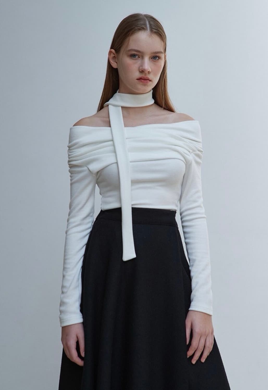 에잇데이즈어위크 오프숄더 타이 세트 아이보리 상품이미지2