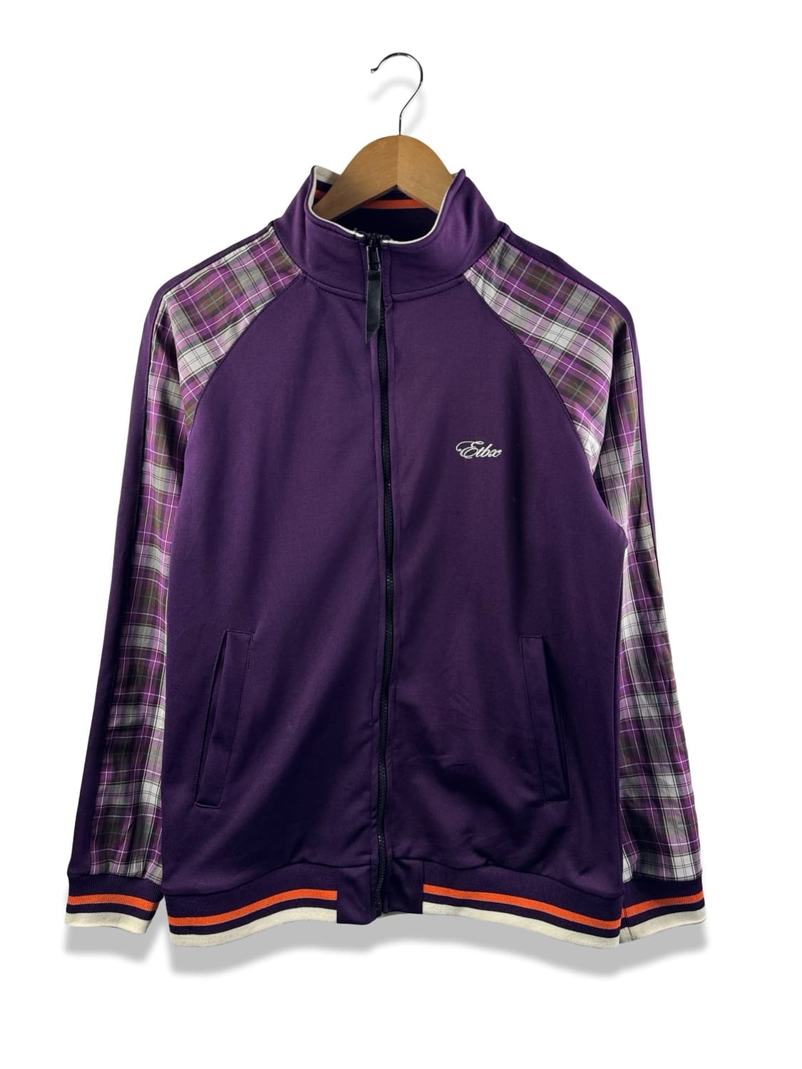 JPN 퍼플 체크 나그랑 트랙탑져지1946 상품이미지1