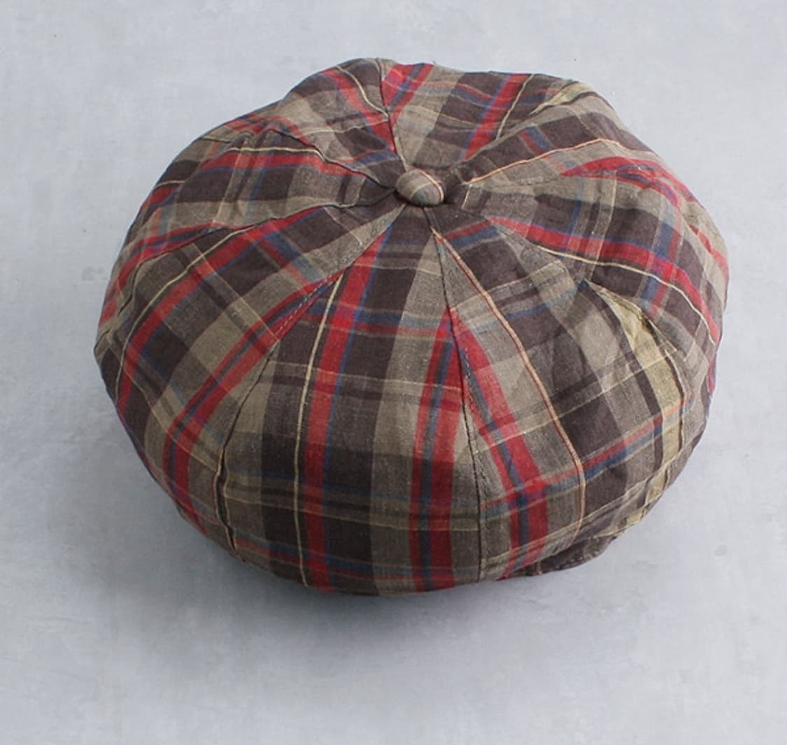 Beams Boy _ check linen newsboy cap 상품이미지4
