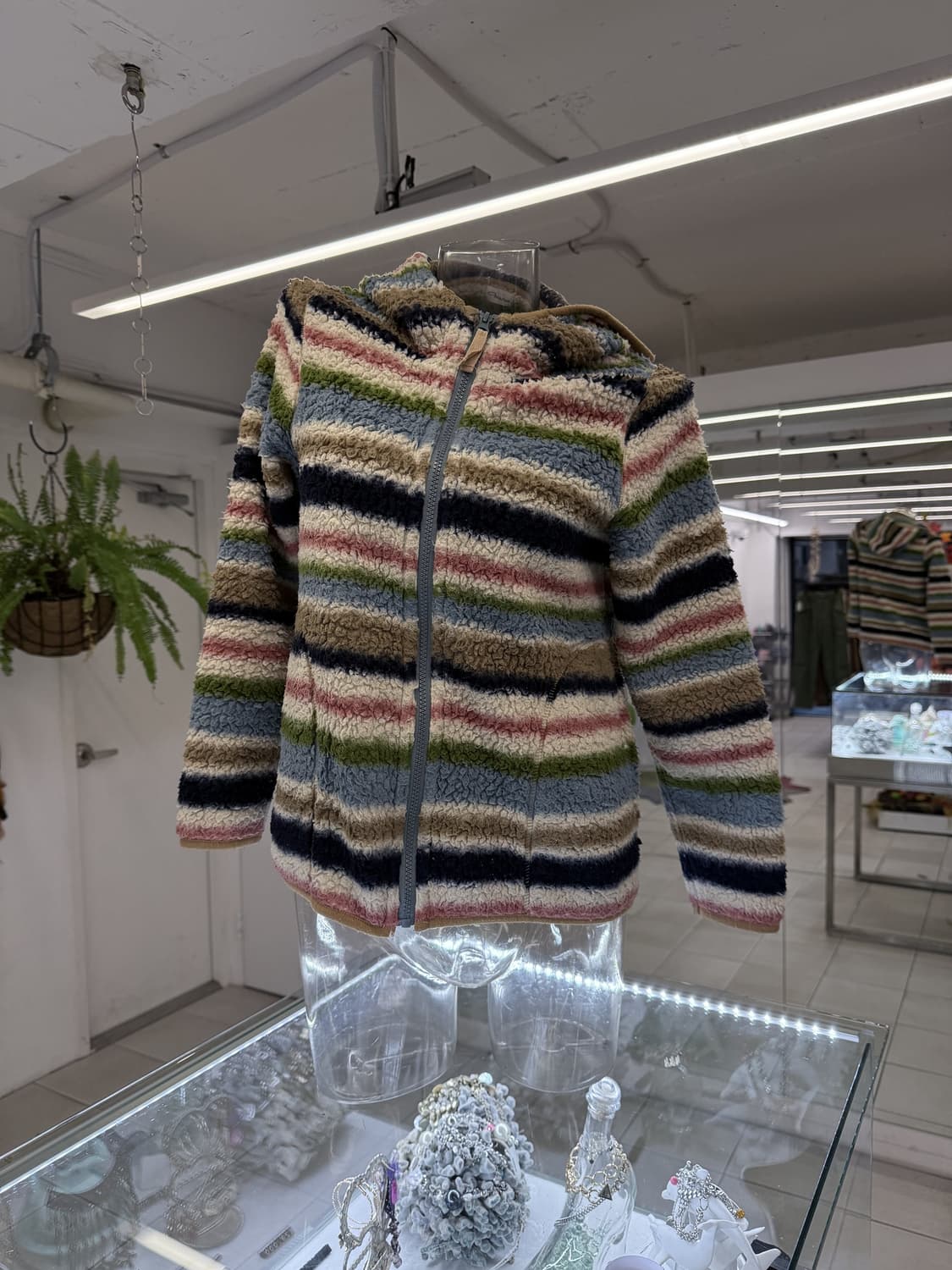 rainbow fleece hood zipup 상품이미지3