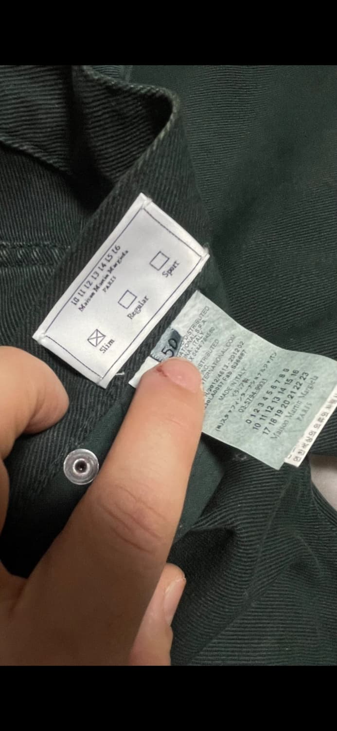 Maison Margiela pants denim deep green 상품이미지7
