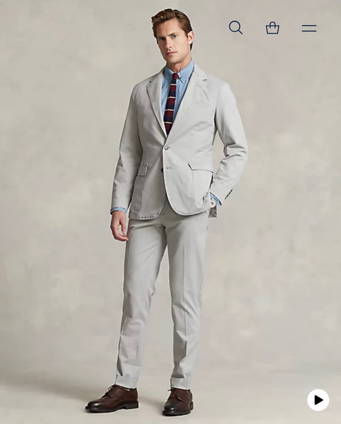 [XL/34] 폴로 치노 셋업 앤도버 그레이(백화점판) 상품이미지7