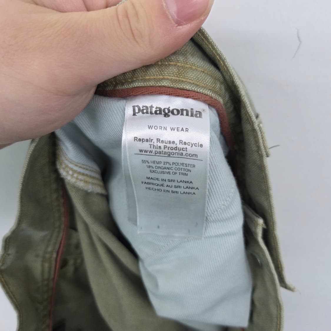 파타고니아 카키 더블니 면바지 허리33인치 상품이미지7