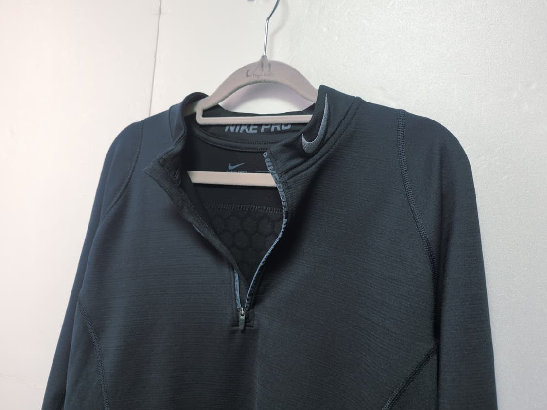 남성 구형 나이키 프로 PRO 하이퍼웜 반집업 기능성 긴팔 티 트레이닝복 상품이미지3