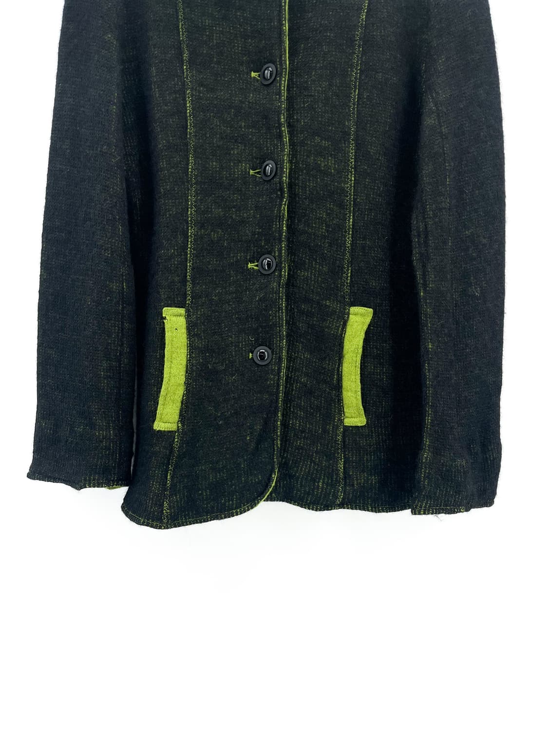 빈티지 울 모헤어 니트 자켓 상품이미지4