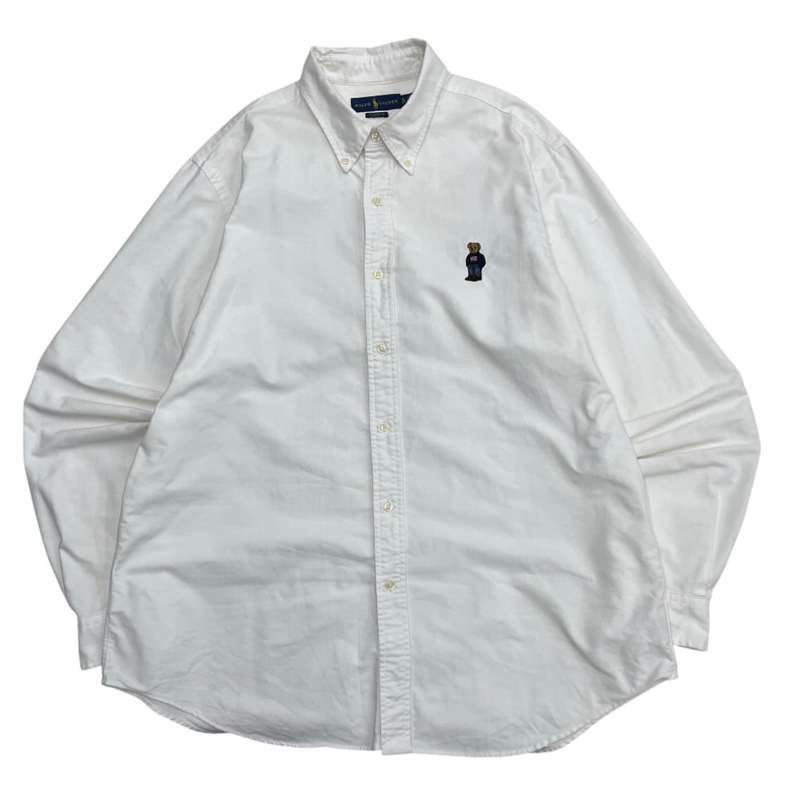 폴로 랄프로렌 곰돌이 로고 화이트 셔츠 XL 상품이미지2