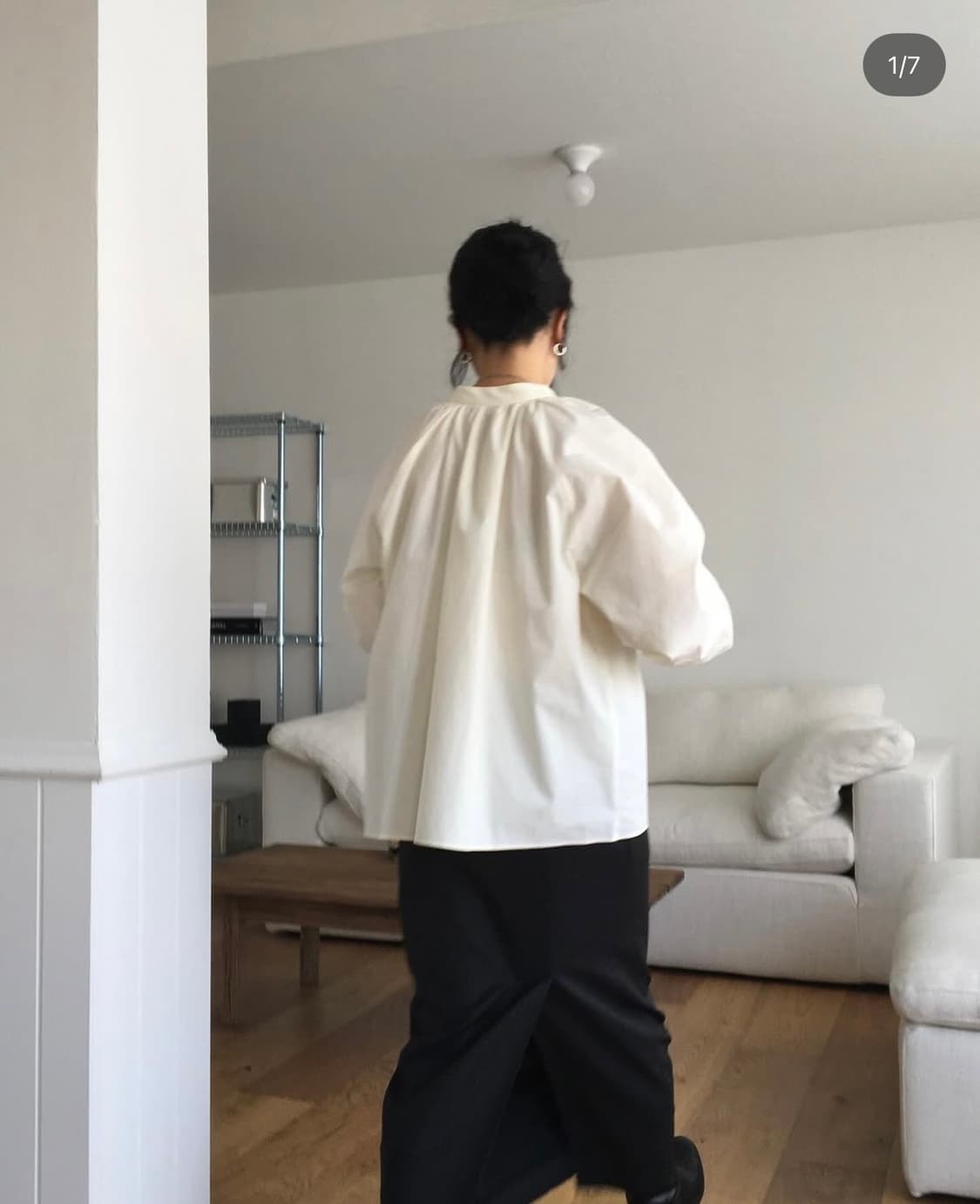 미닝아웃 MONET BOTTON BLOUSE 모넷버튼블라우스 상품이미지7