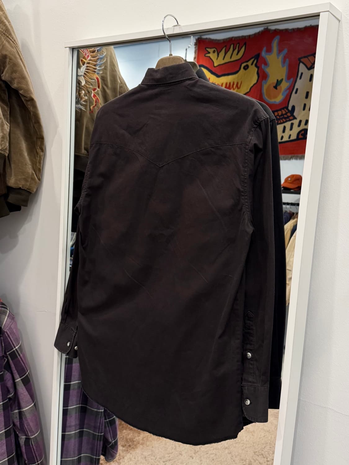 90s Wrangler 랭글러 웨스턴 워크 셔츠 상품이미지4