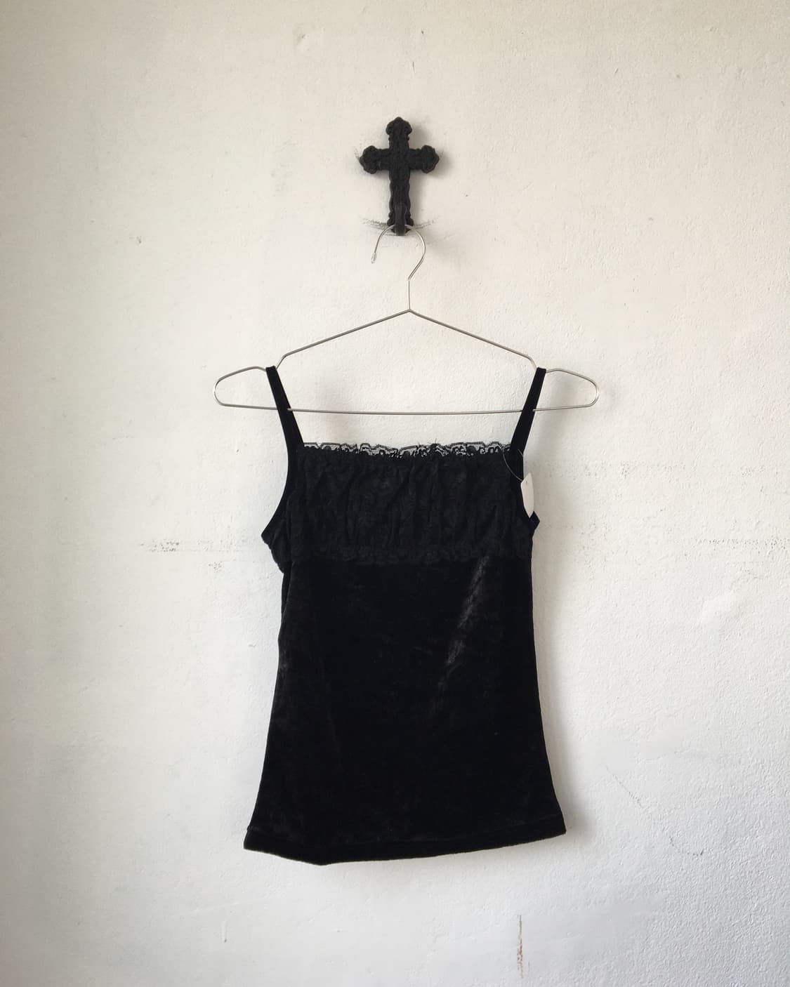 Lace point velvet sleeveless 상품이미지4