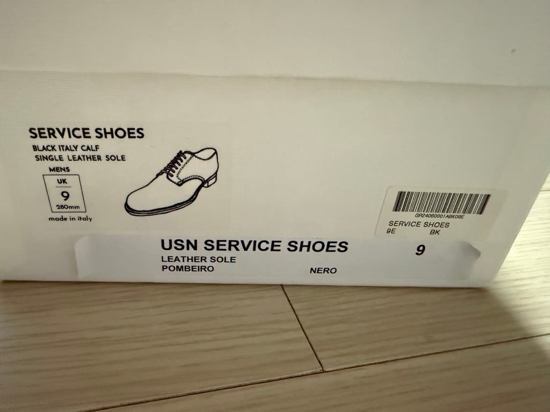 그린도어 서비스슈즈 UK9(280) 블랙 상품이미지4