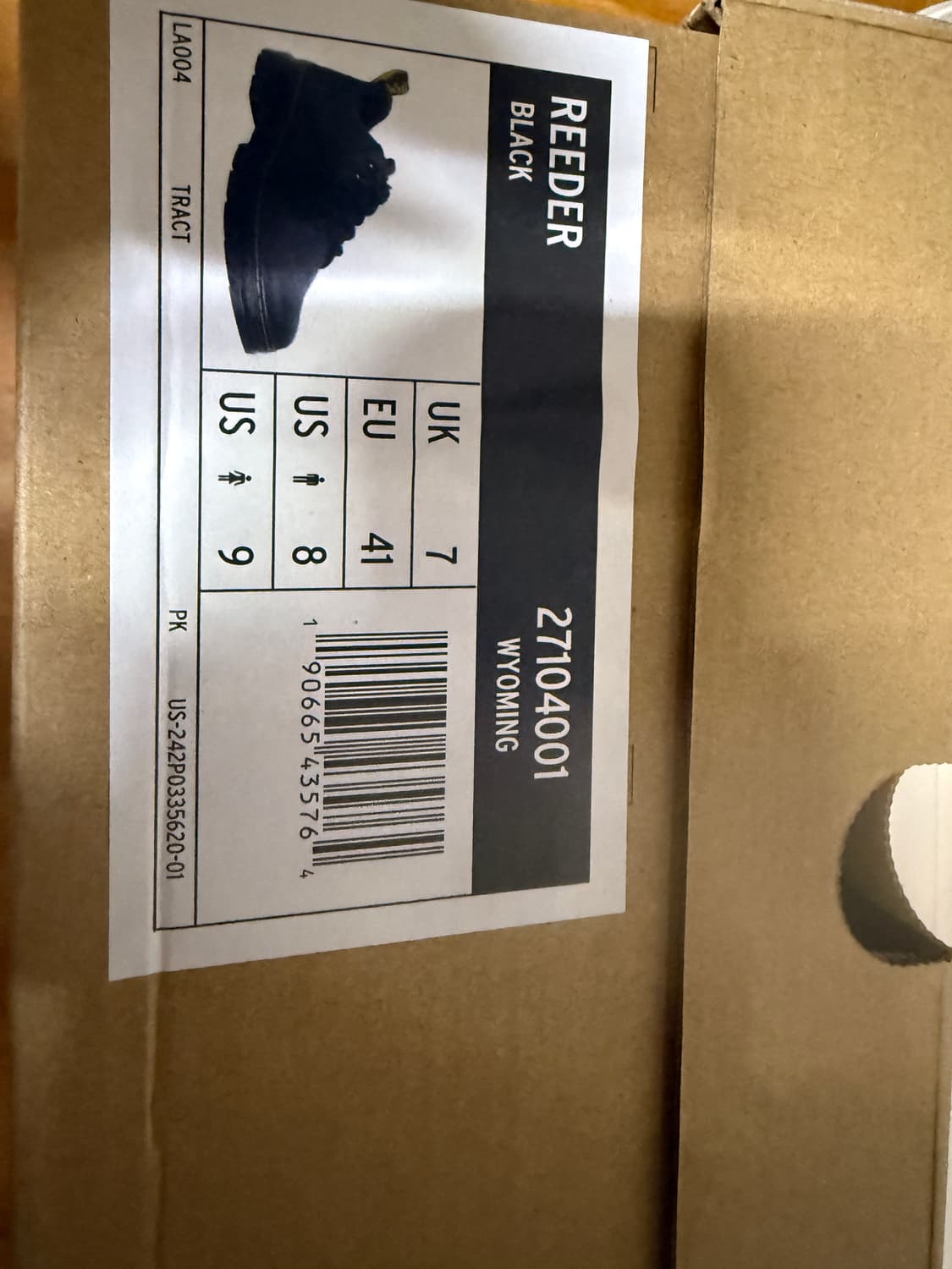 260사이즈 닥터마틴 리더 와이오밍 레더 유틸리티 슈즈 블랙 상품이미지2