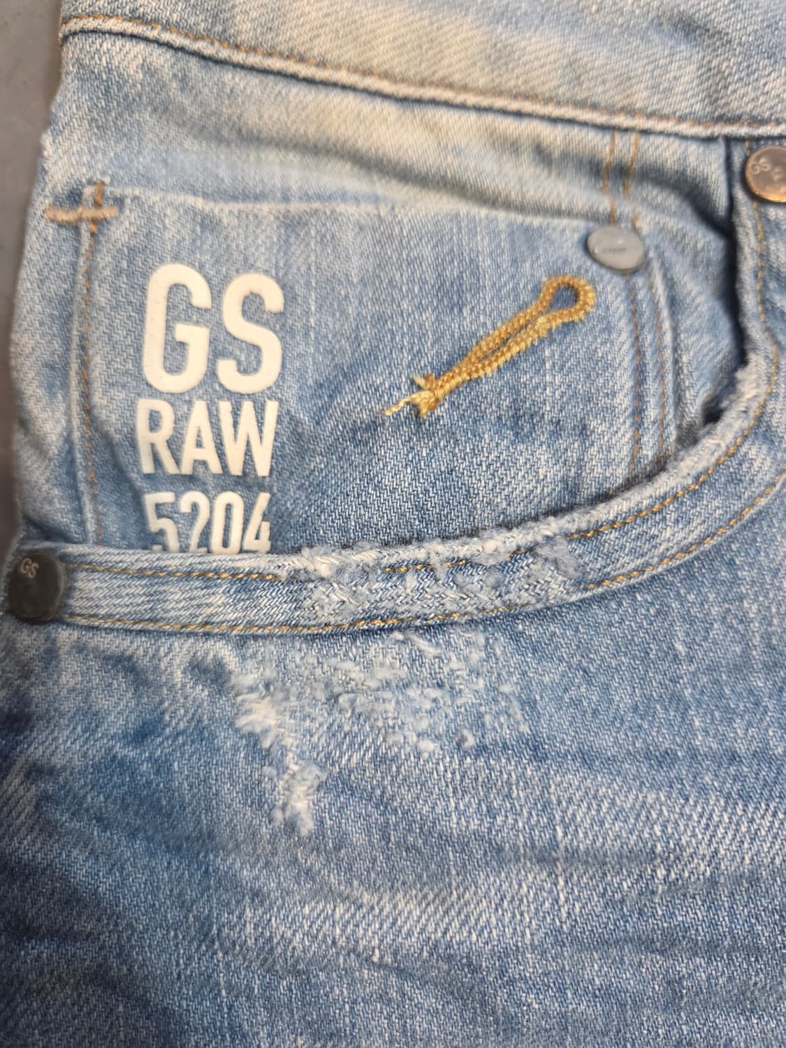 G-STAR RAW 청바지 연청 워싱 데님(W33/L32) 상품이미지3