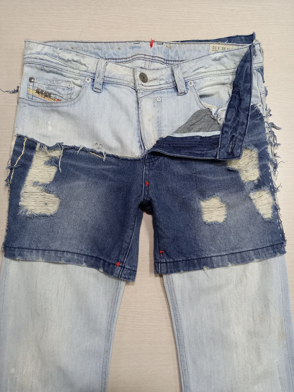 31 DIESEL Safado 데미지워싱 페인티드 커스텀 31-501 상품이미지3