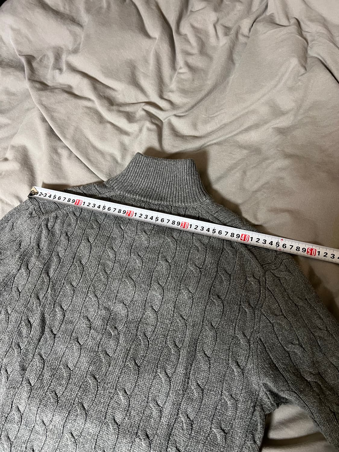 폴로 랄프로렌 그레이 케이블니트 s 상품이미지10