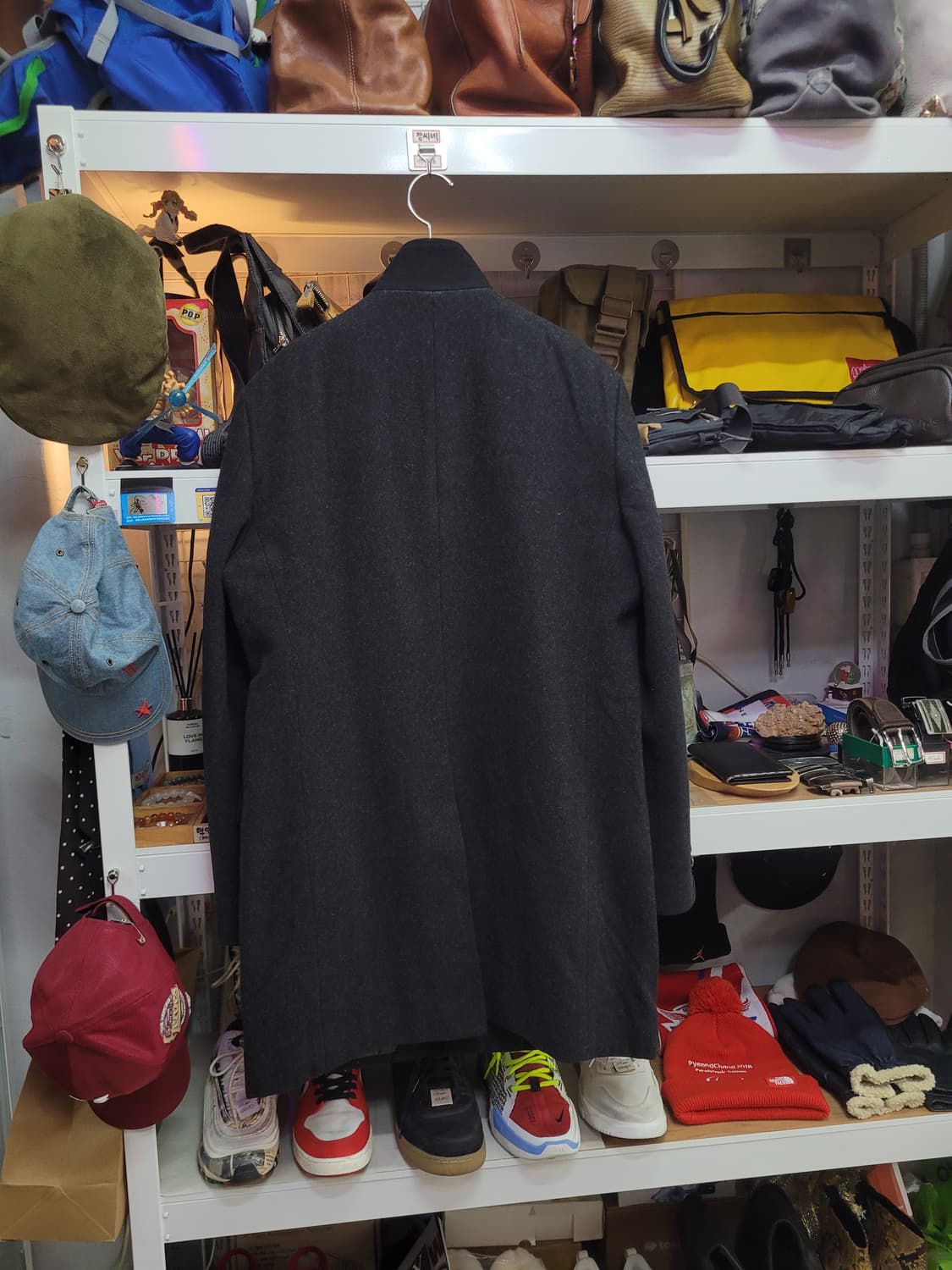 customellow 커스텀멜로우 다크 그레이 싱글 코트 상품이미지2