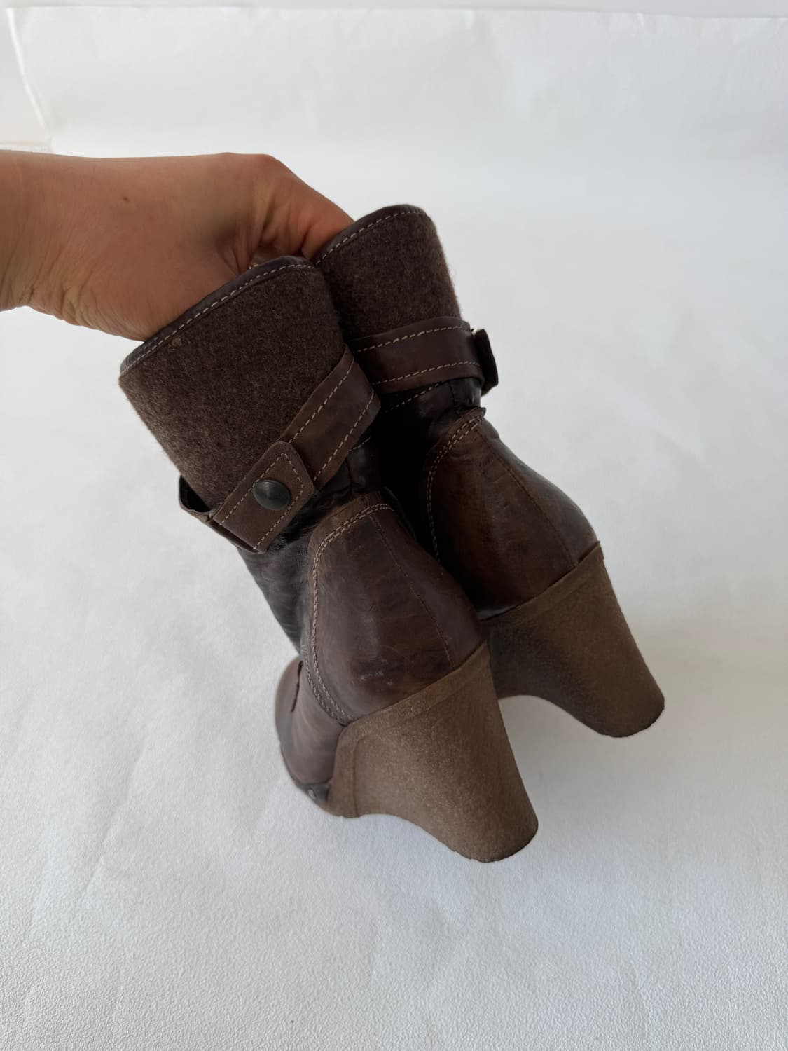 [EU39]마나스(MANAS) 레더 부츠(ITALY) 상품이미지8