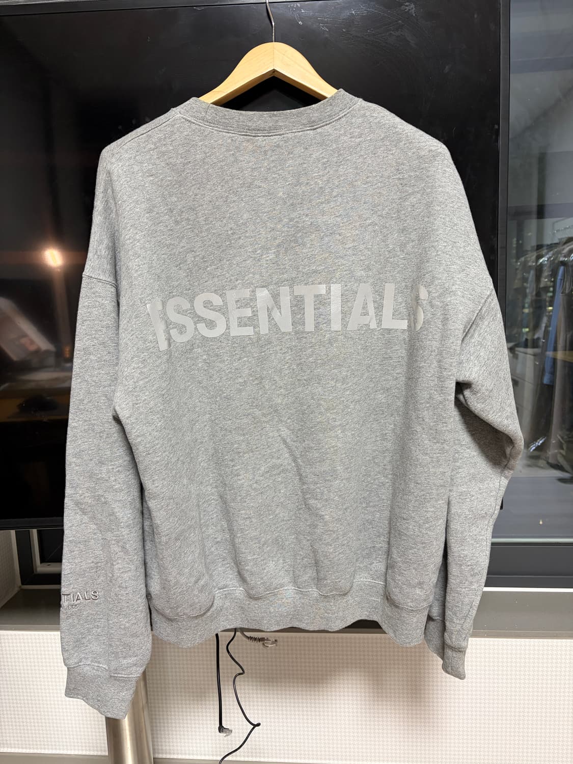 피어오브갓 에센셜 그레이 맨투맨 M 상품이미지1