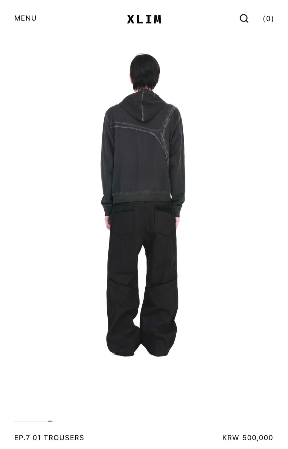 XLIM ep7 TROUSERS 블랙 S사이즈 상품이미지3