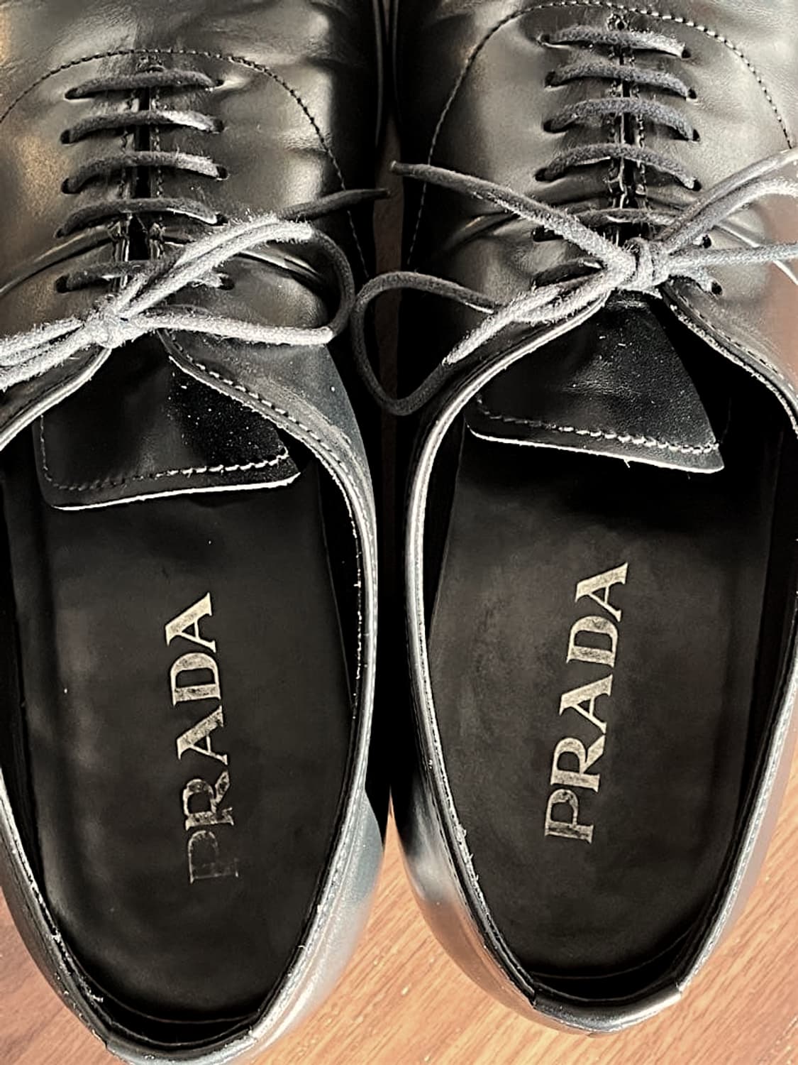 프라다 00s 아카이브 Perforated 더비슈즈 y2k 상품이미지8