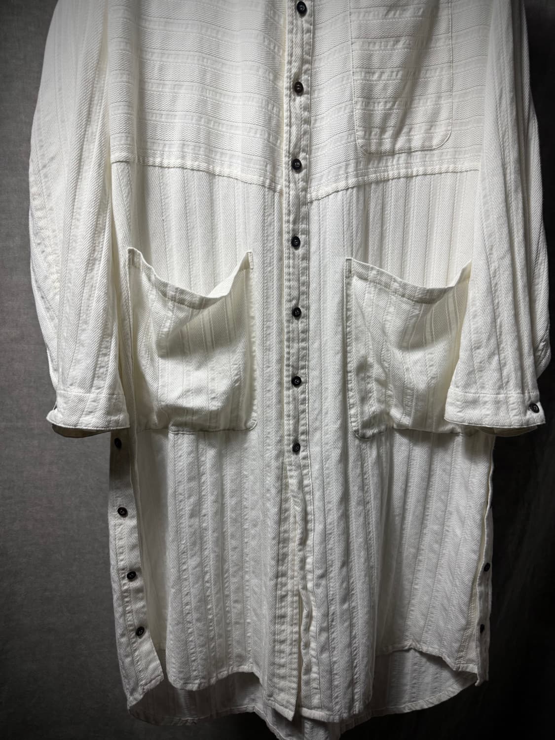 nude:mm Textured Long Shirt 상품이미지5