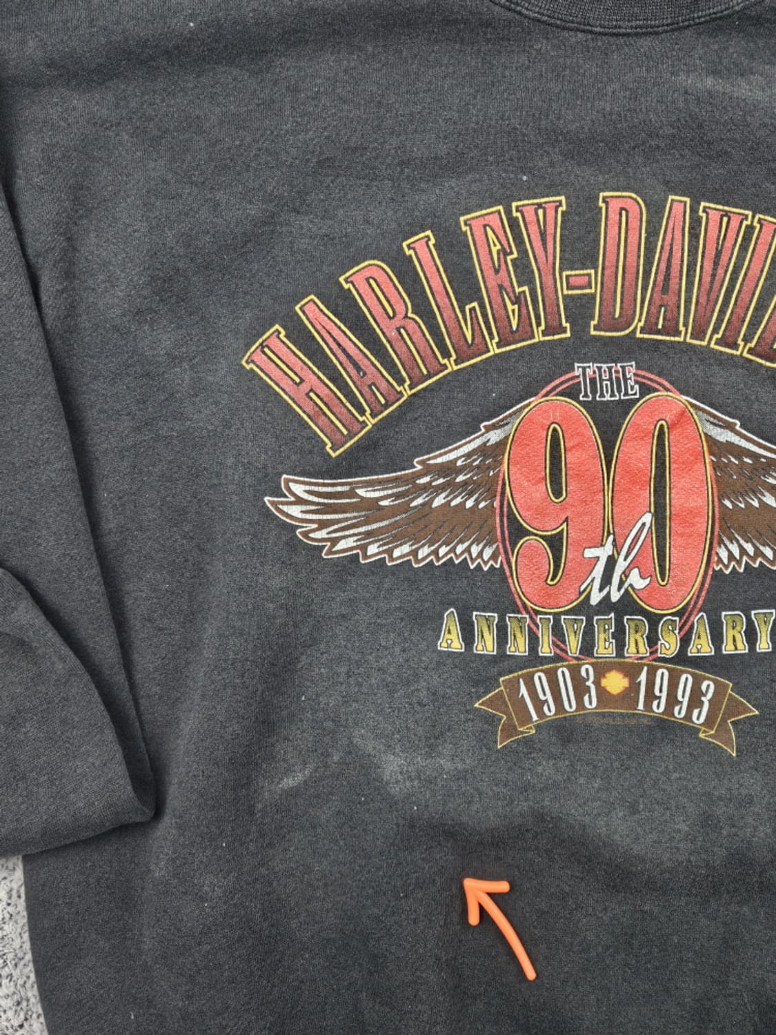 90's USA 할리데이비슨 90주년 맨투맨 ( XL )/ 10241 상품이미지7