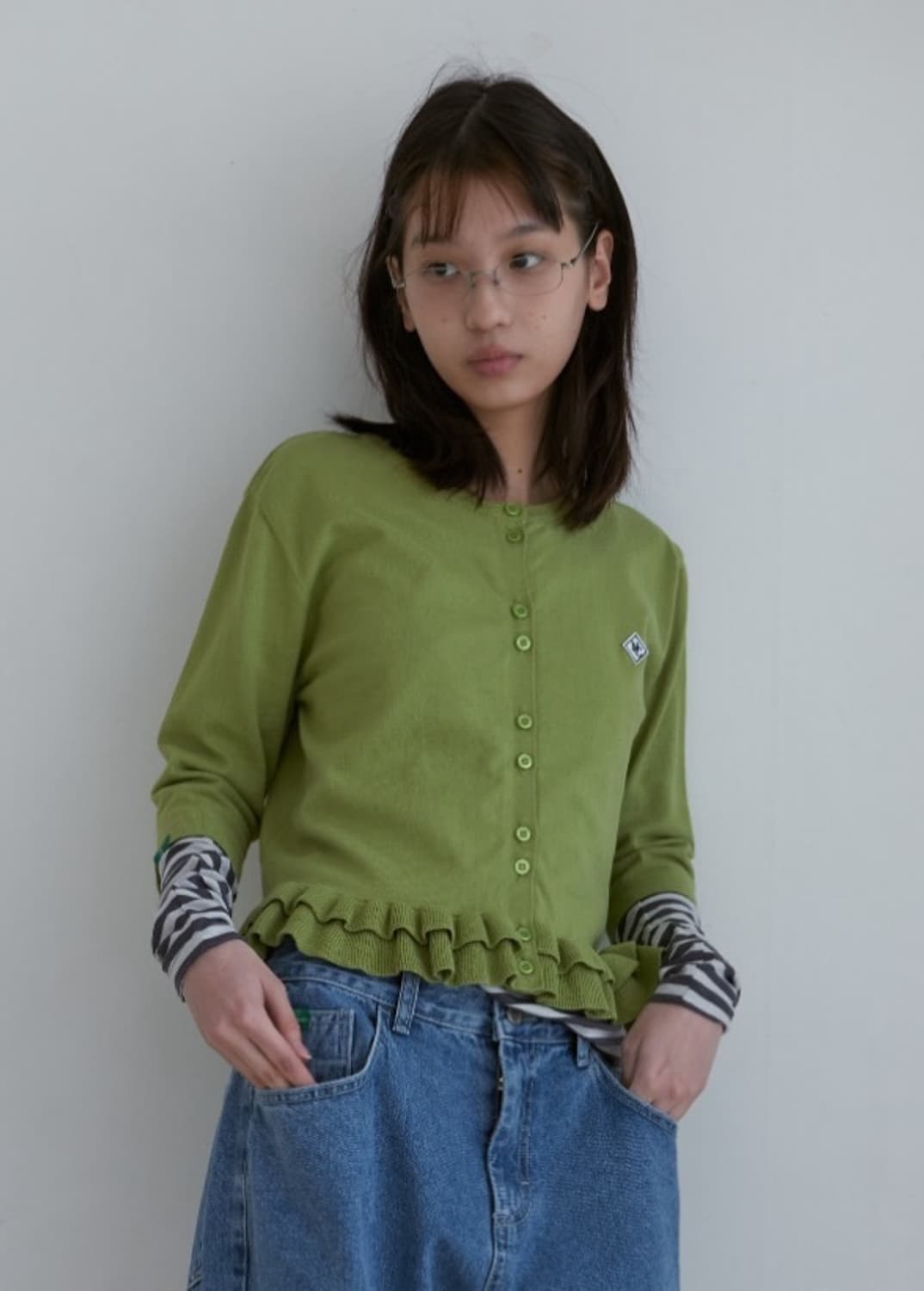 노컨텐츠 프릴 가디건 상품이미지2