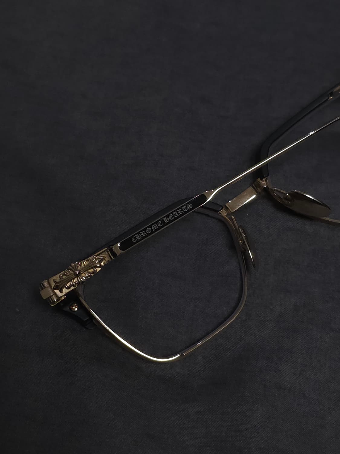 [OS] 크롬하츠 르그마 안경 매트블랙 골드 상품이미지5