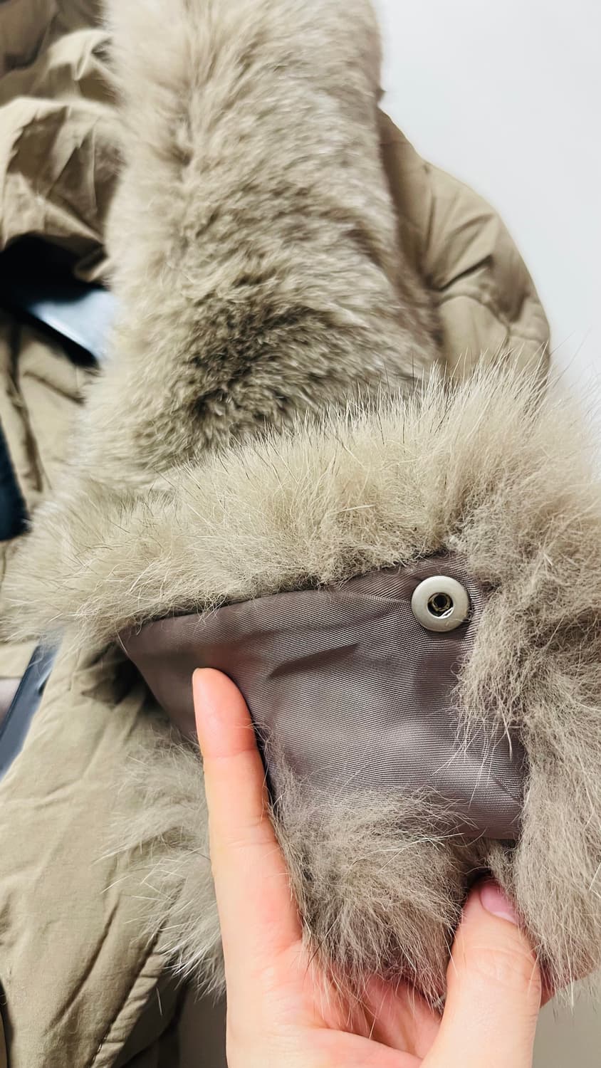 택달린새상품) 보니스팍스 폭스퍼 롱패딩 55-66 정가 32만원대 상품이미지9