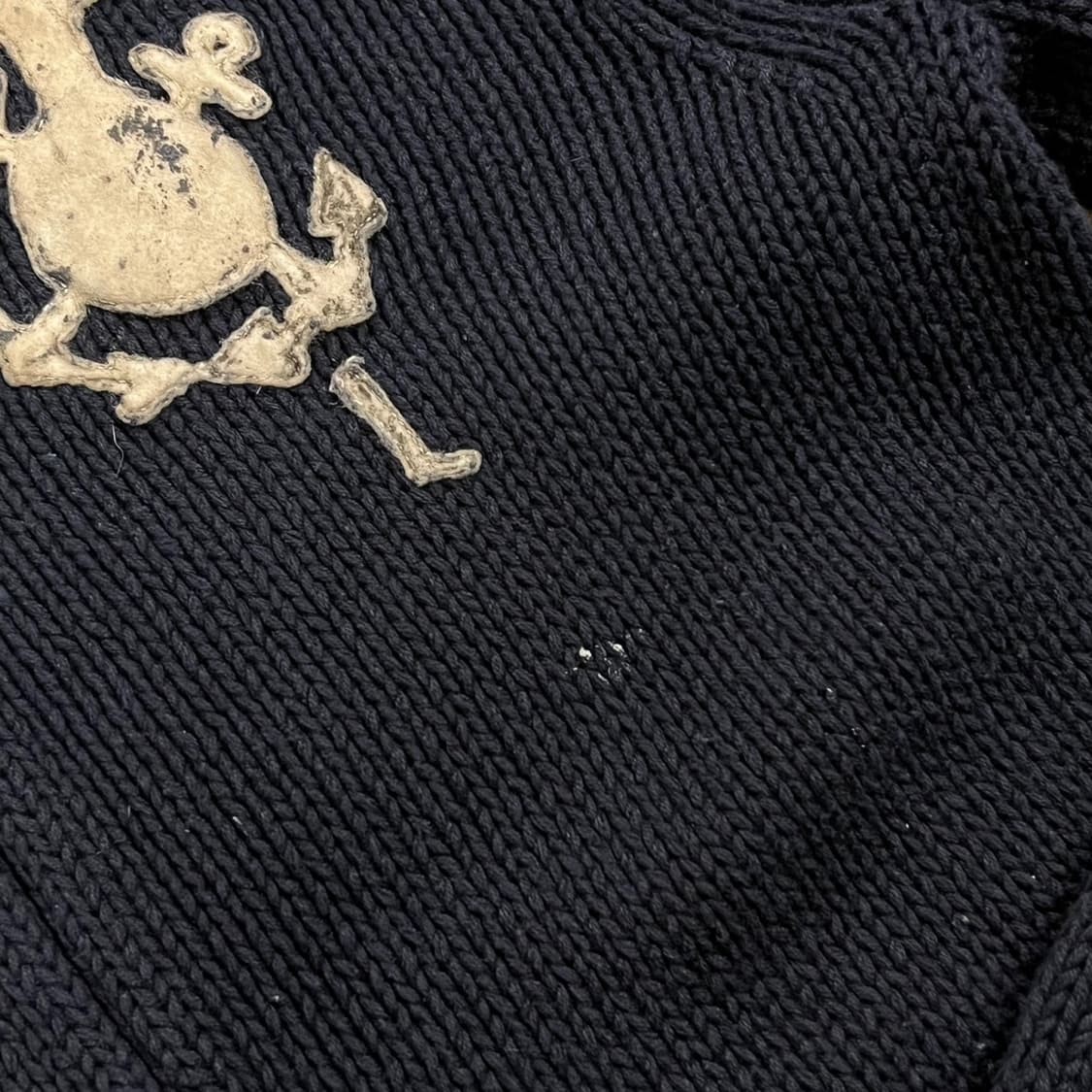 [정품/XL,85] 폴로 랄프로렌 네이비 카라 니트 가디건 b18 상품이미지7