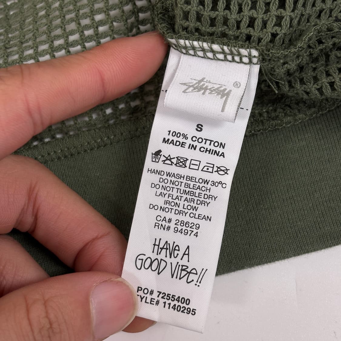 스투시 코튼 메쉬 롱슬리브 상품이미지8