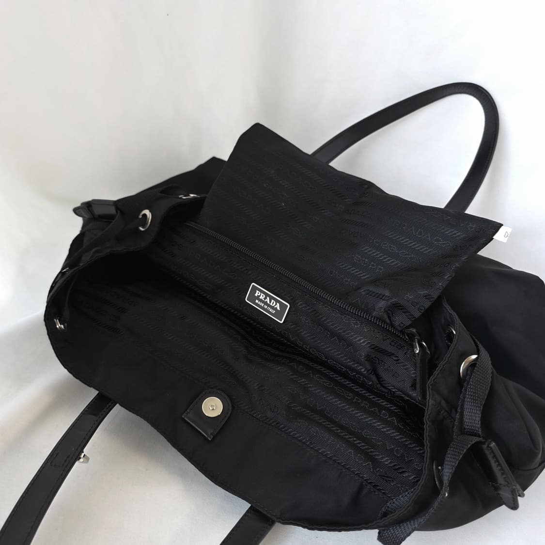 [정품 PRADA] 프라다 투포켓 나일론 숄더백 쇼퍼백 상품이미지9