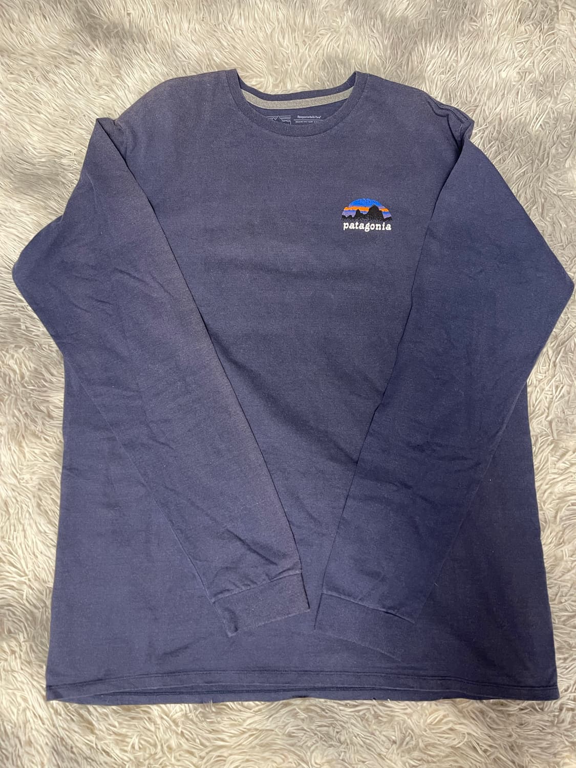 빈티지 파타고니아 긴팔 티셔츠 네이비 상품이미지1