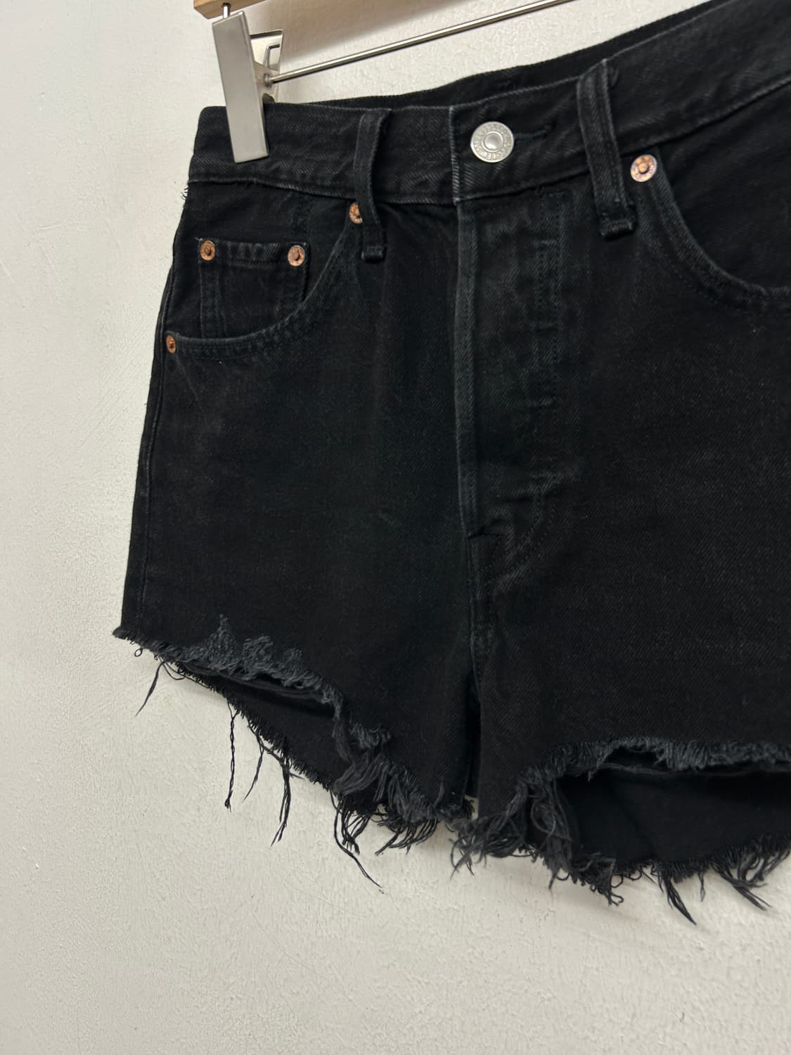 리바이스 흑청 숏팬츠 상품이미지4