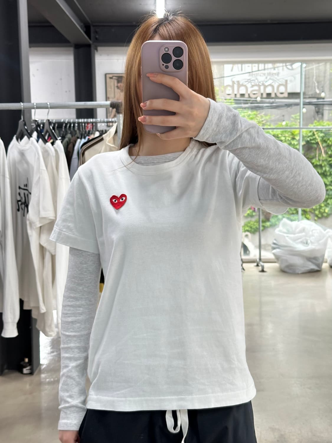 꼼데가르송 플레이 하트 반팔티 상품이미지2