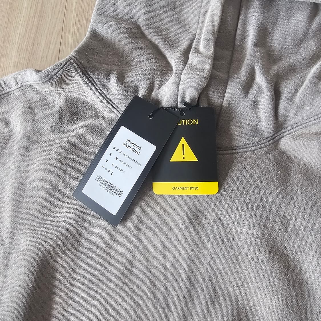 L 새제품) 무신사 스탠다드 프로스트 다잉 오버 후드 이지 YZY핏 상품이미지6