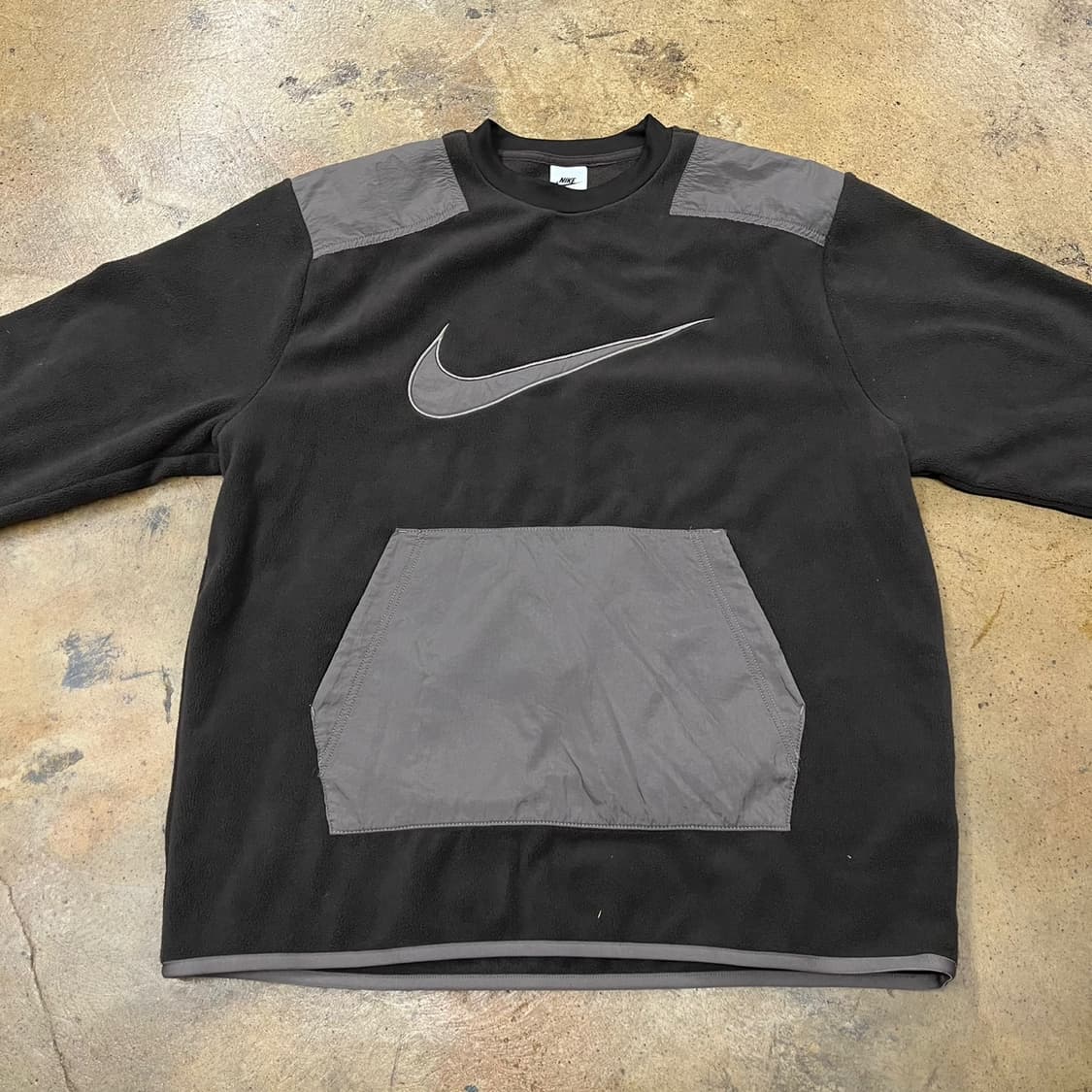[정품/L] 나이키 스우시 블랙 그레이 맨투맨 b15 상품이미지3