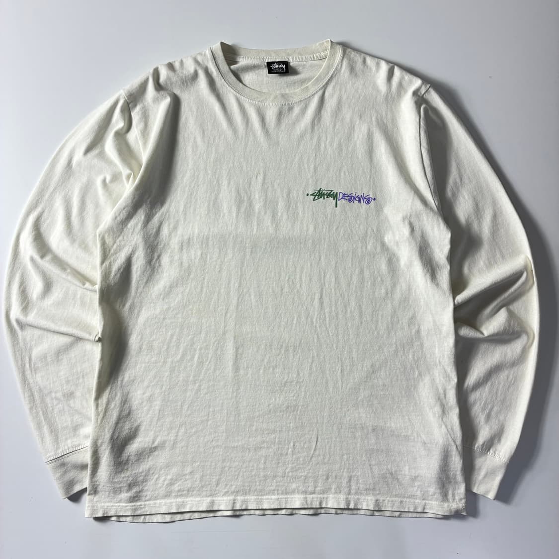 Stussy  스투시 포지티브 바이브레이션 화이트 롱슬리브 상품이미지3