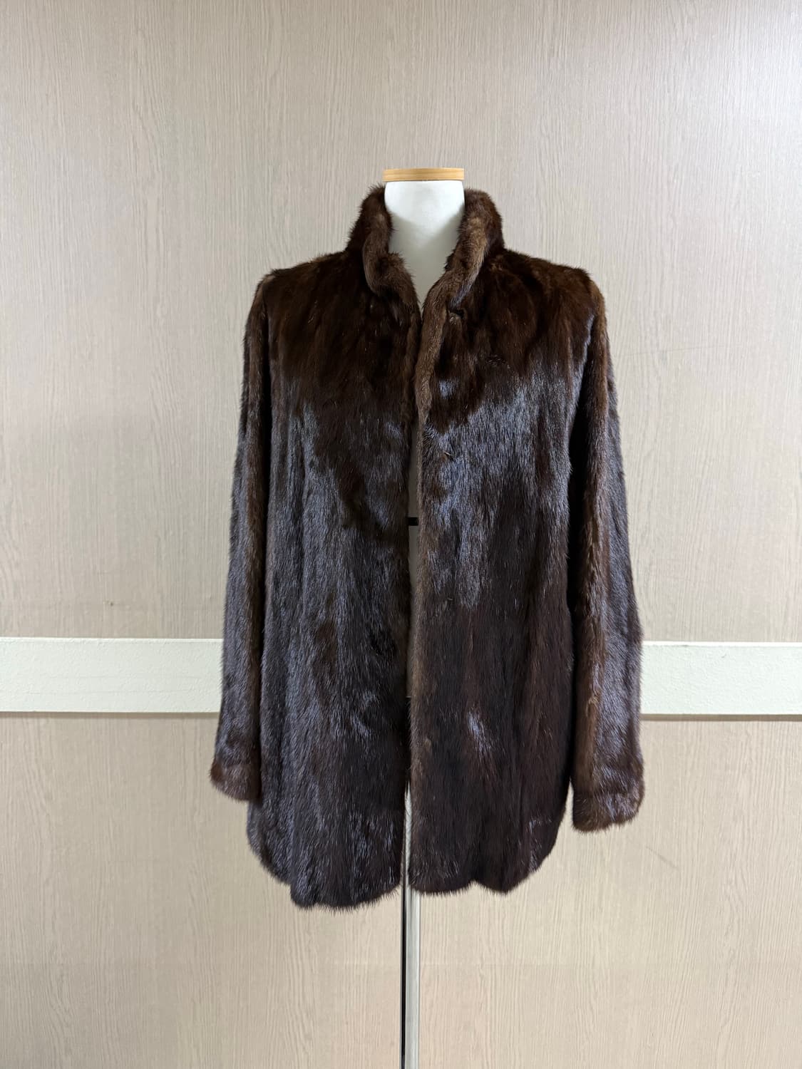 풀스킨 브라운 밍크코트 상품이미지1