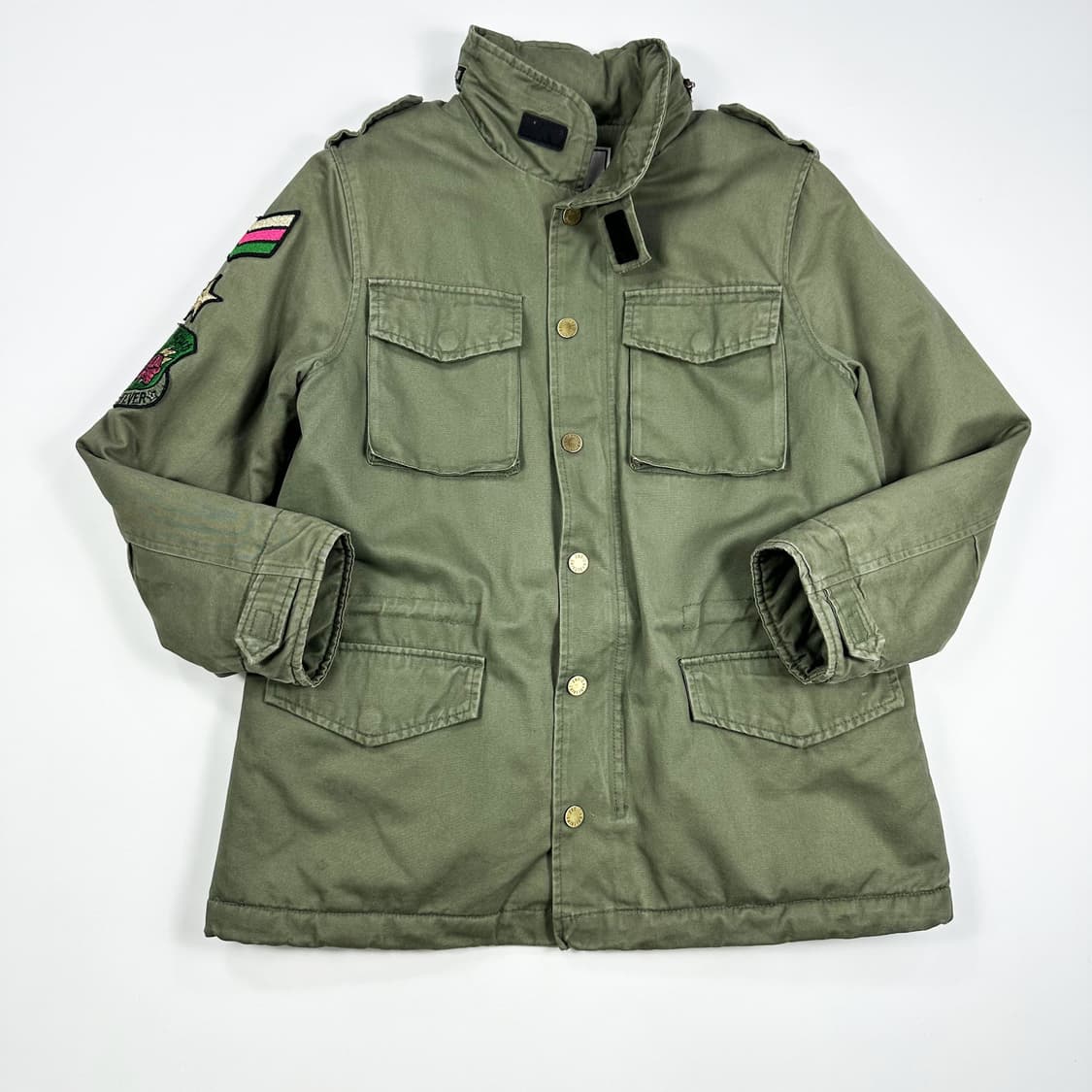 쟈딕앤볼테르 카키 우먼 백로고 야상자켓 (XS 여성추천) 상품이미지2