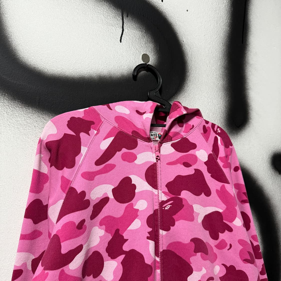 정품 베이프 OG ABC 핑크 카모 집업 후디 상품이미지3